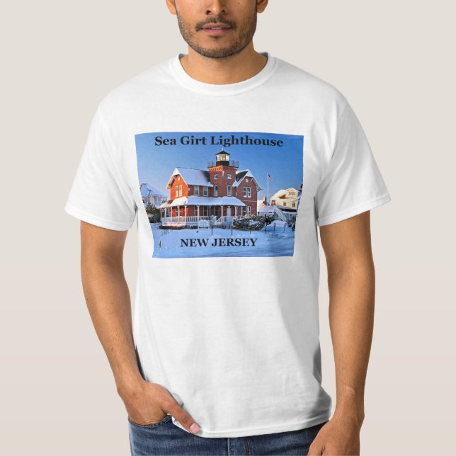 Sea Girt Lighthouse, New jersey T-Shirt (Framsida)