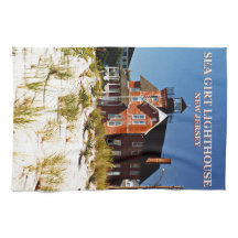 Sea Girt Lighthouse, New jersey Tea Towel