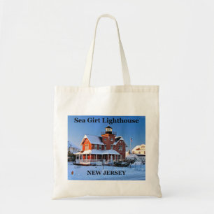 Sea Girt Lighthouse, New jersey Tote Bag Tygkasse