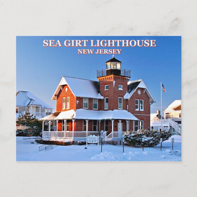 Sea Girt Lighthouse, New jersey vykort (Framsida)