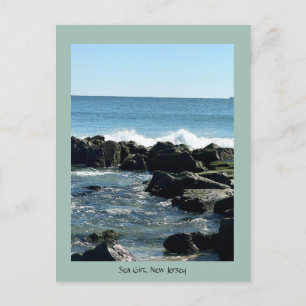 Sea Girt Ocean Sten vykort