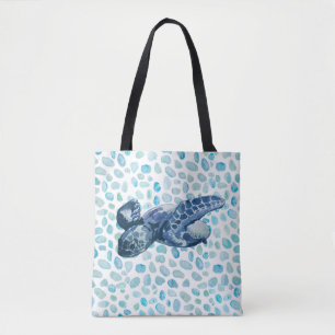 Sea Glass Beach Coastal Sea Turtle Tygkasse