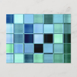 Sea Glass Mosaic Postcard ~ anpassningsbarnas unik Vykort