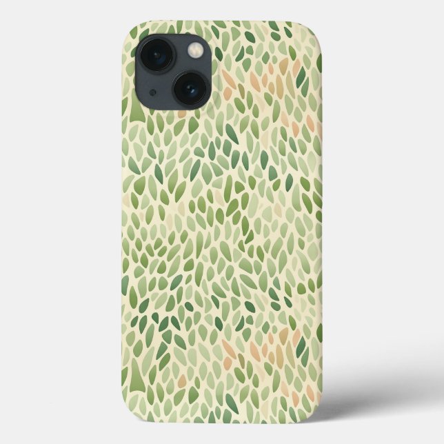 Sea Glass on Sand Abstract iPhone Case (Baksida)