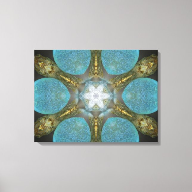Sea Glass Spa Mandala Canvas (Framsida)
