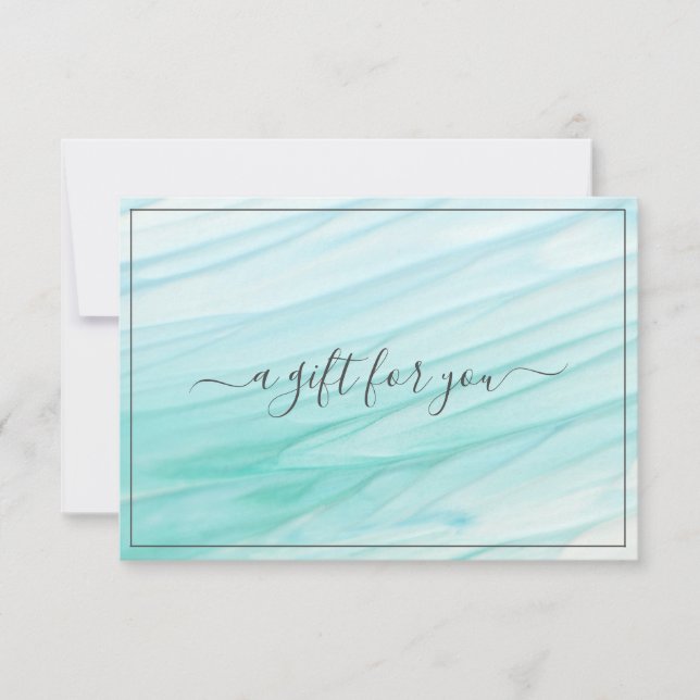Sea Glass Tides | Oceanblå | Presentkort (Framsida)