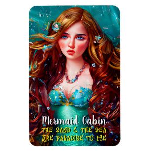 Sea Goddess Nymph Siren Sjöjungfru Cruise Room Doo Magnet