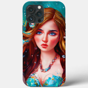 Sea Goddess Nymph Siren Sjöjungfru under Vatten Ar