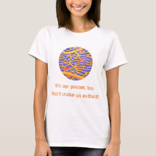 Sea Goldies Snöre Coral "Det är min planet också!" T Shirt