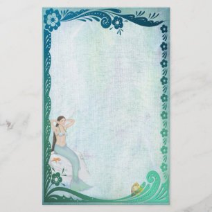 Sea Grönt Fantasy Brevpapper
