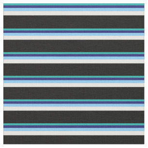 Sea Grönt, Midnight Blue, Himmel Blue, White & Bla Tyg