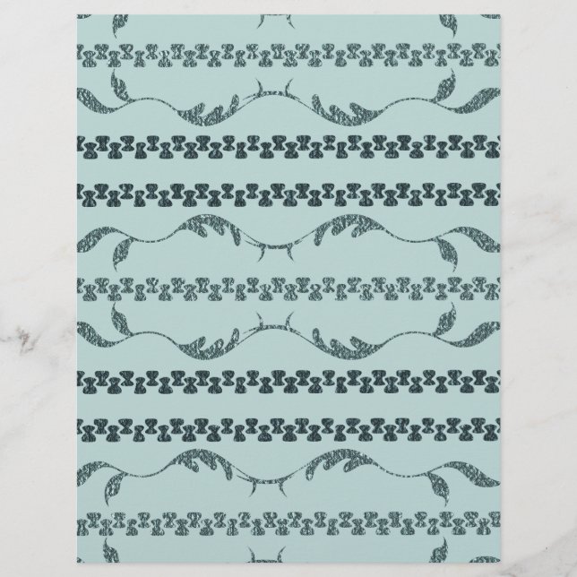 Sea Grönt Mönster Papper (Framsida)