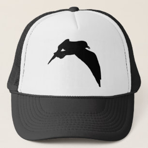 Sea Gull Silhouette i Black Hat Truckerkeps