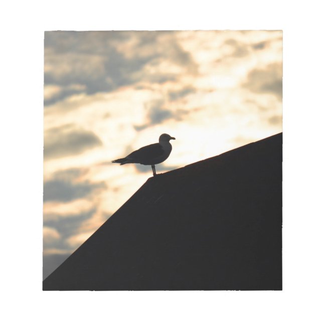 Sea Gull Sunset Anteckningsblock (Framsida)