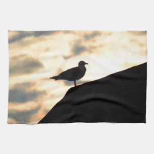 Sea Gull Sunset Kökshandduk