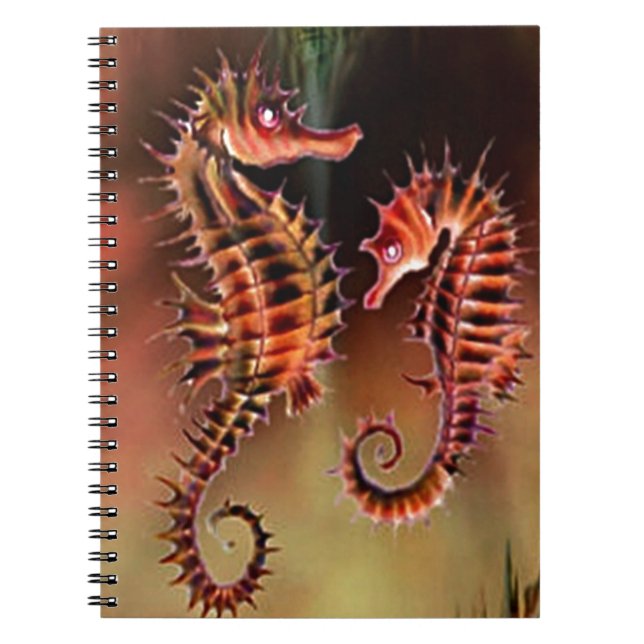 Sea Horse Anteckningsbok Med Spiral (Framsidan)