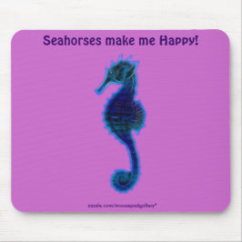 SEA HORSE (Blues & Grönts) Mousepad Musmatta