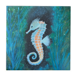 Sea Horse ceramic tile Kakelplatta