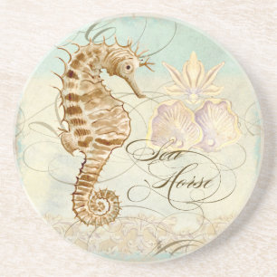 Sea Horse Coastal Beach - Home Decor Underlägg