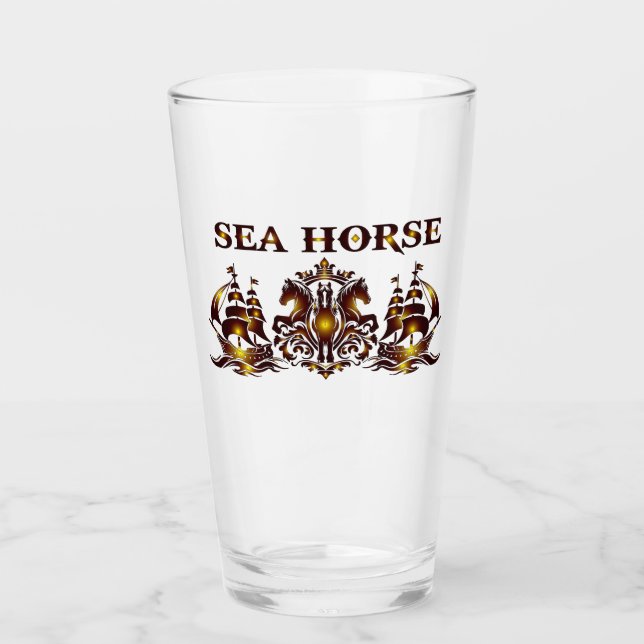 SEA HORSE Drinkware Glaskopp (Framsida)