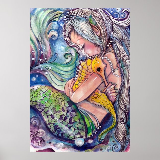 Sea Horse Hugs Poster (Framsidan)