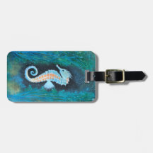 Sea Horse luggage tag