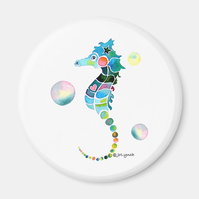 Sea Horse med Bubbles Magnet (Framsidan)