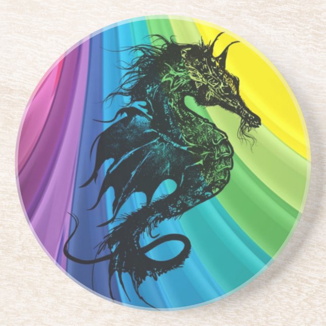 Sea Horse on Rainbow Underlägg (Framsidan)