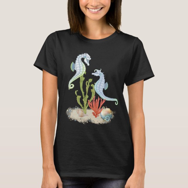 Sea Horse Pair T-shirt (Framsida)