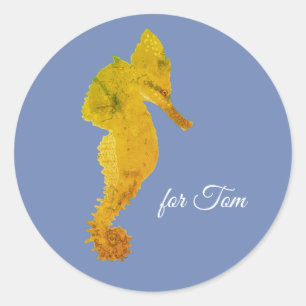 Sea Horse Party Sticker Runt Klistermärke