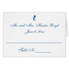 ’Sea Horse Serenity’ Place Cards OBS Kort