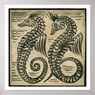 Sea-Horse (w/c på pappra) Poster