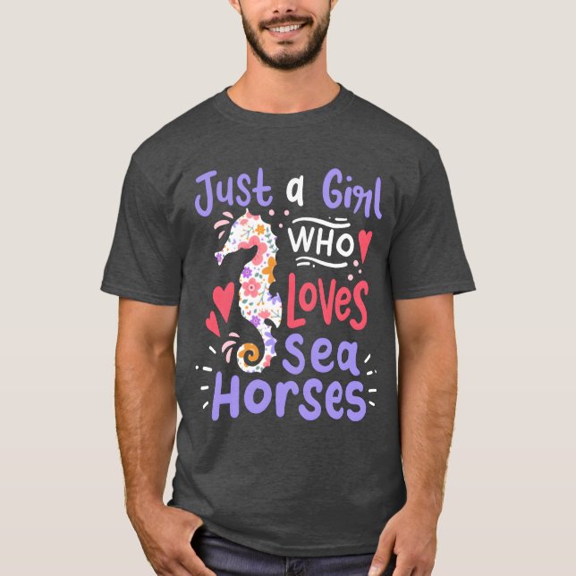 Sea Horses Sea Lover-familjen T Shirt (Framsida)