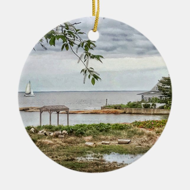 Sea iew Beach Madison, Connecticut Ornament (Framsidan)