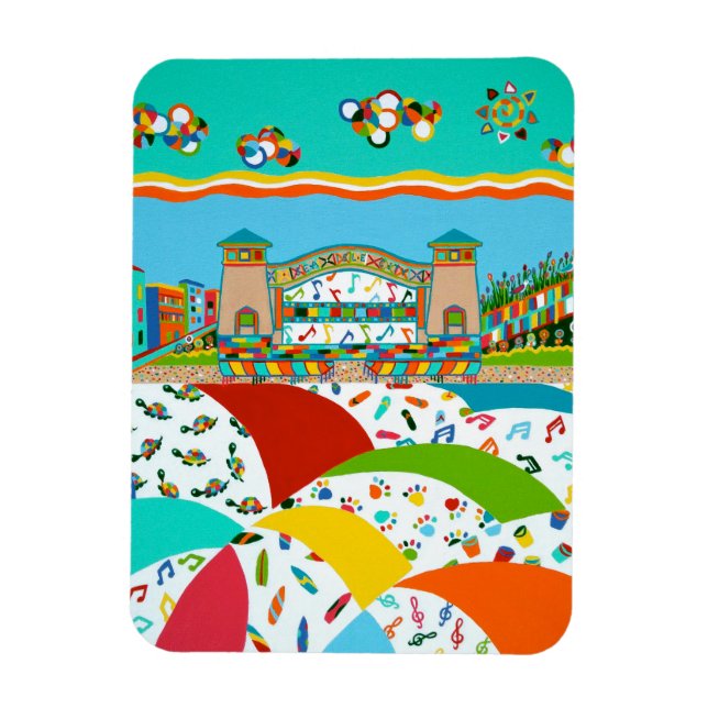 Sea Isle Band Snäcka 3 x 4 Flexibel magnet (Vertikal)