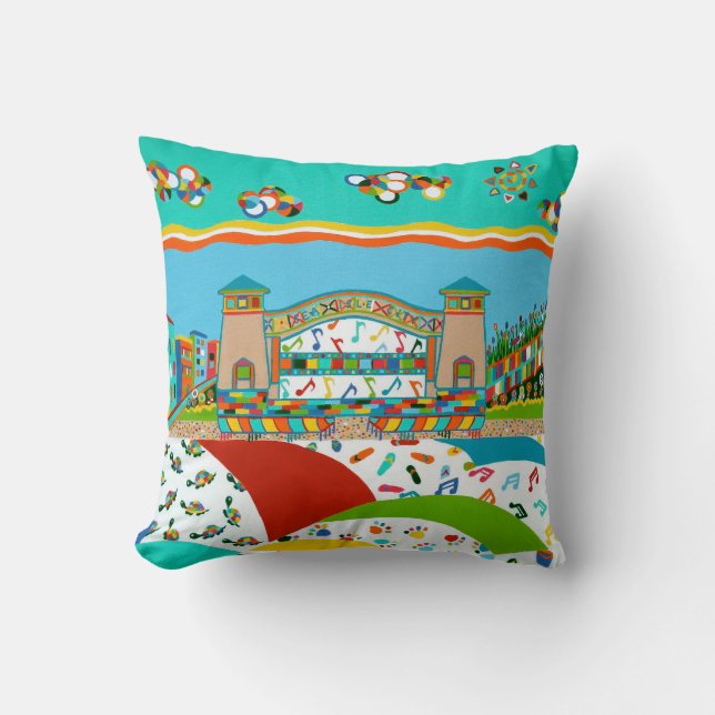 Sea Isle Band Snäcka Pillow Kudde (Framsida)