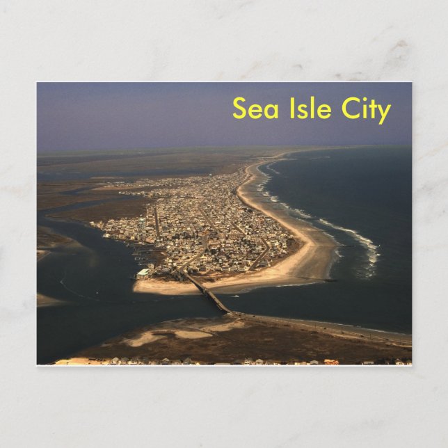 Sea Isle City Aerial Vykort (Framsida)