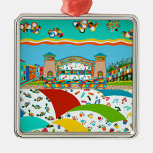 Sea Isle City Band Snäcka Julgransprydnad Metall