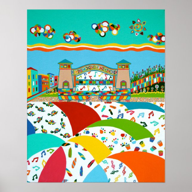 Sea Isle City Band Snäcka Poster (Framsidan)