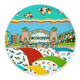 Sea Isle City New jersey Ceramic pull Knob Knopp