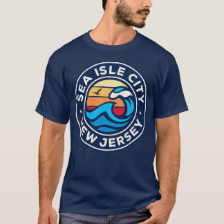 Sea Isle City New jersey Nj Nautisk Vågar 5 T Shirt