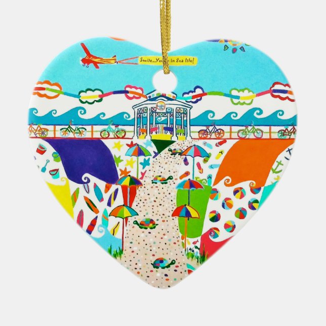 Sea Isle City, NJ Heart Ornament (Framsidan)
