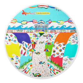 Sea Isle City Prostegmeny Ceramic pull Knob Knopp