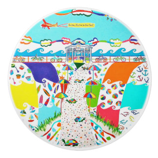 Sea Isle City Prostegmeny Ceramic pull Knob Knopp