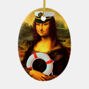 Sea Kapten Mona Lisa Julgransprydnad Keramik