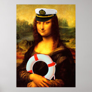 Sea Kapten Mona Lisa Poster