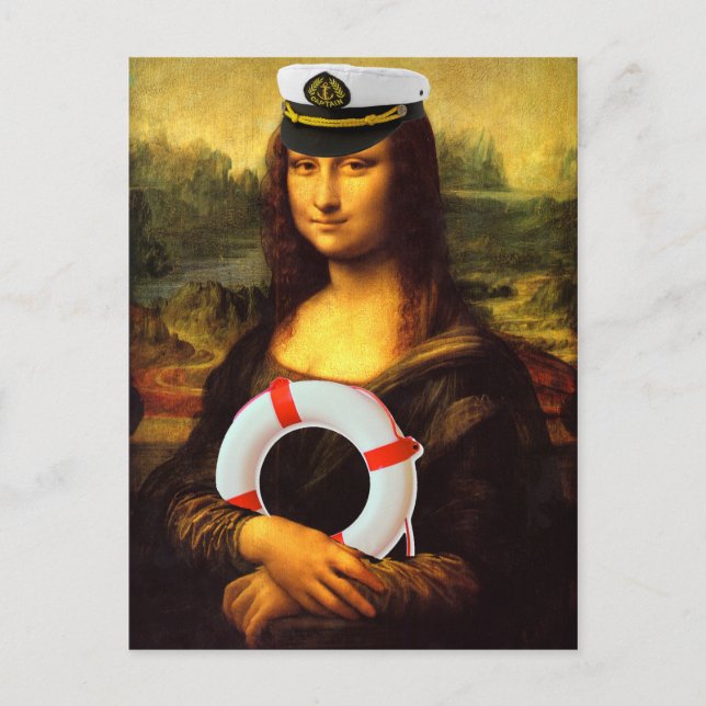 Sea Kapten Mona Lisa Vykort (Framsida)