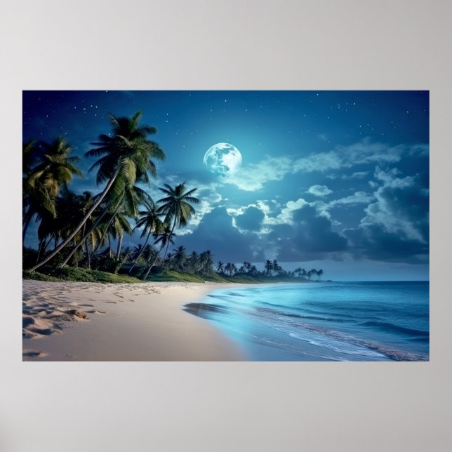 Sea Landcape Meditation Serene Tranquil Poster (Framsidan)