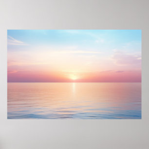 Sea Landcape Meditation Serene Tranquil Poster