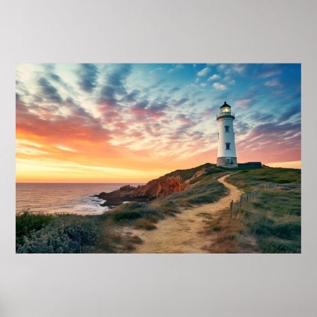 Sea Landcape Meditation Serene Tranquil Poster (Framsidan)
